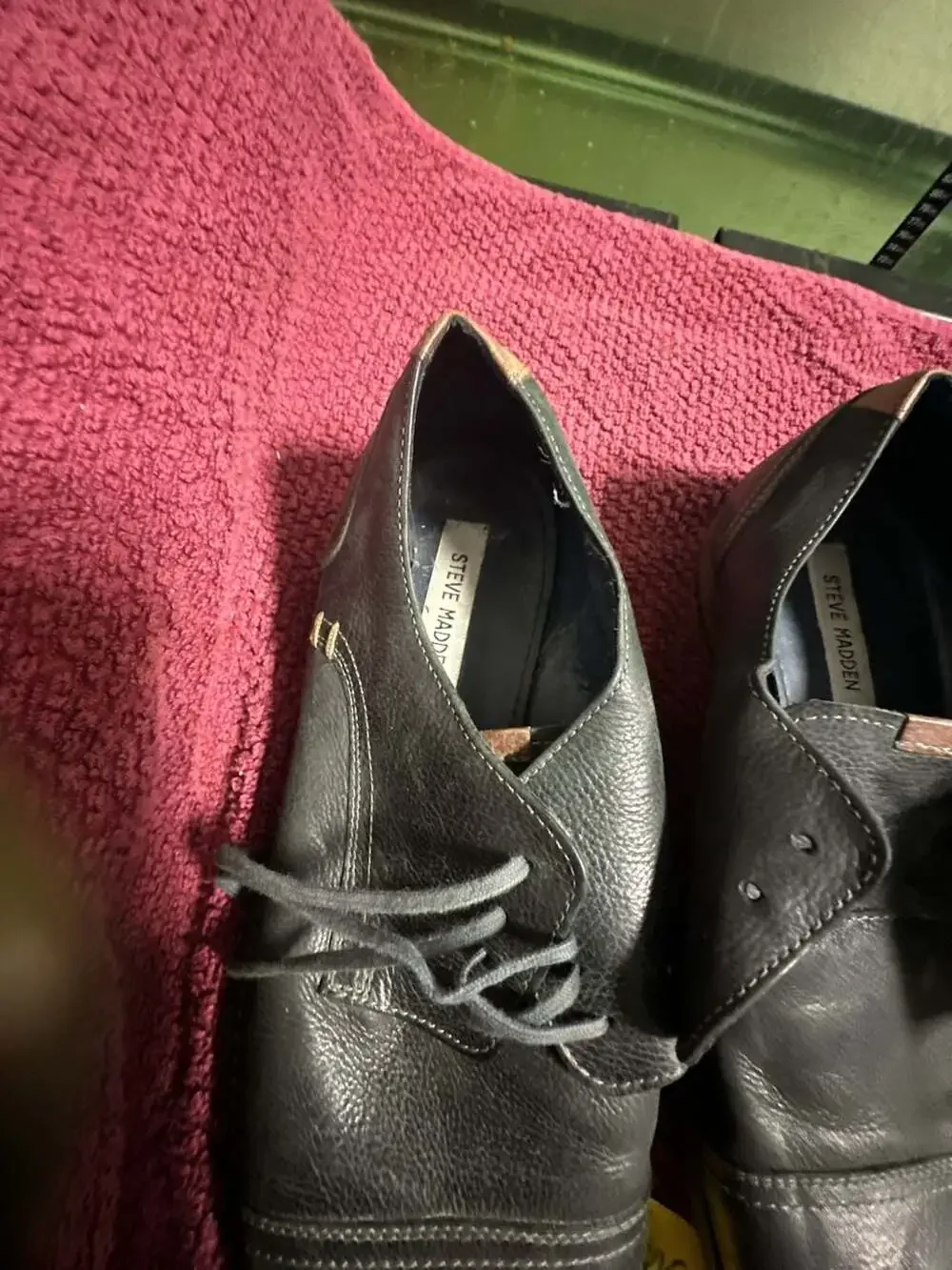 Steve Madden Hanssel Men's Leather Cap Toe Derby Dress Shoes